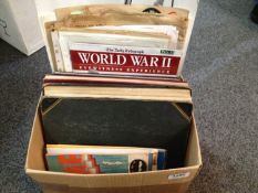Box Containing Victorian Scrap Album, Booklets and Ephemera