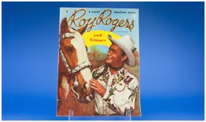 Roy Rogers and Trigger  A Giant Painting Book issued 1951,Unused, Uncoloured and in mint condition.