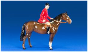Beswick Horse Figure `Huntsman` Model number 1501. Brown gloss. Issued 1957-95. 8.25`` in height.