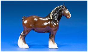 Beswick Horse Figure `Shire Mare`, model no 818. Height 8.5 inches.