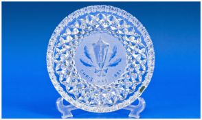 Waterford Crystal `Crystal 1984` Cut Glass Dish, complete with presentation box and certificate.