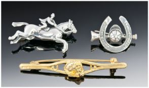 Equestrian Interest, Comprising Three Brooches.