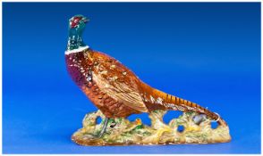 Beswick Bird Figure `Pheasant` model number 1225B, 2nd version. No flowers on base. 7.75`` in