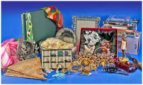 Collection Of Costume Jewellery And Oddments. Rings, Earrings, Trinkets etc.