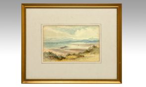 John Pedder (1850-1929), ``Morecambe Bay from West Bank``, watercolour, signed with monogram JP,