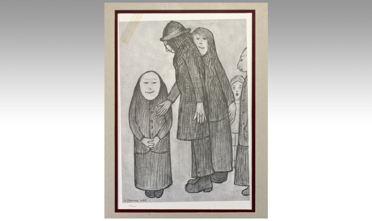 Limited Edition L.S Lowry Print, 481/850. 14 1/2 x 10``