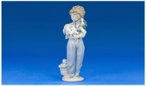 Lladro Collectors Society Figure, Ltd Edition `My Buddy`. Model no 7609, date 1989 - only 8 inches