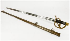 French Heavy Cuirassier Troopers Sword And Scabbard, Manufre R. Du Klingenthal, October 1813 The