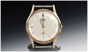 Bentima Star Gents 9ct Gold Case Watch Head, fully hallmarked. Total weight 20.6 grams.