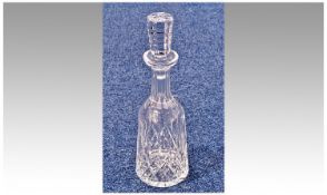 Waterford Cut Glass Decanter, boxed, complete with stopper.