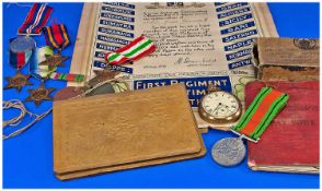 Collection Of WW2 War Medals, Comprising Italy, Burma, Atlantic & 1939-45 Stars, Defence And War