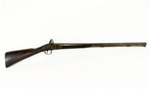 Flintlock Rifle With Ramrod, 29½ Steel Barrel, With Walnut Stock, Unmarked.