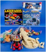 Collection of Toys including a selection of McDonald`s TY toys, a Disney Aladdin Magic Flying