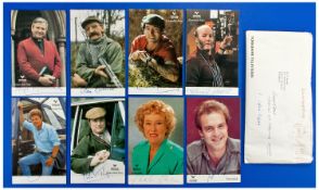 Emerdale Collection Of Early Signed Photos Of T.V Stars of the series. 26 in total. Post card size.