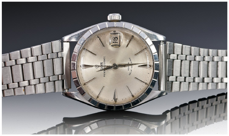 Tudor, Prince Oysterdate, a gentleman`s stainless steel bracelet wristwatch, ref. 7966, no.