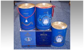 Five Bottles Of Bells Scotch Whisky, Comprising 1900-2000 Queen Elizabeth The Queen Mother, 1990