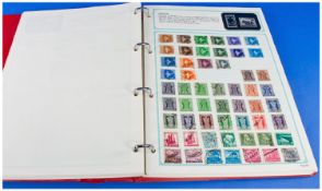 Stanley Gibbons Worldex stamp album with many better. Quite well filled.