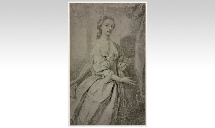 Jean Honore Fragonard (attributed). 1732-1806. A Fine Quality Drawing of an Elegant Lady in a