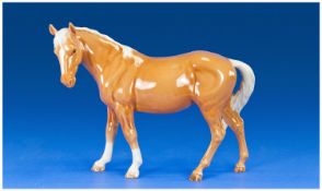 Beswick Horse Figure `Mare` Facing Left. Model Number 976, Palomino. 6.75`` in height.