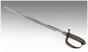 British Rifle Officers Sword, Madras Native Infantry, 1827 Pattern, With Stepped Pommel,