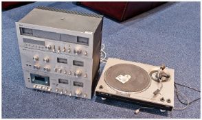 H.M.V. HiFi, with 8000T Stereo Tuner, 8000A Stereo Amplifier, 8000C Stereo Cassette Recorder and