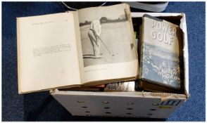 A Good Selection Of Books On Golfing by Jack Nicholson, Byron Nelson, Ben Hogard and many others, `