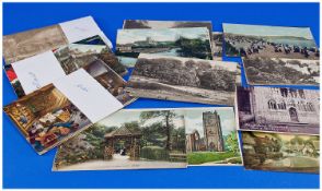 Around 50 Topographical postcards from the early to mid 1900`s. Mostly colour.