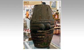 African Fertility Drum, this is a typical design of the Akan from Ghana who continue to play this