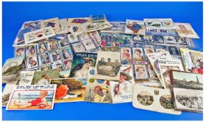 Mixed Lot Of Ephemera, Comprising Full Packet Of 10 Navy Cut Airmail Cigarettes, Cigarette Cards And