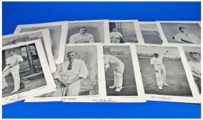 Collection of Cricket Photographs (26) c 1890