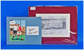 A Signed Late 1950`s Picture of Manchester United Football Team. (The Busby Babes) with a signed