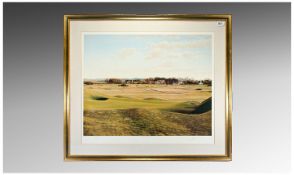 Graeme Baxter Signed Print, depicting Muirfield, Scotland, dated `89` mounted and framed, signed