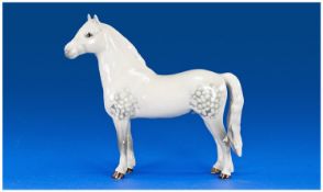 Beswick Horse Figure `Welsh Mountain Pony` `Coed Coch Madog` 2nd version, grey colourway. Model