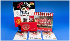 Manchester United Interest, Collection Comprising Official Signed Man Utd Autograph Book To