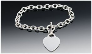 Silver Designer Style Bracelet.