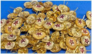 Bag of Approx 100 Russian Army Cap Badges.