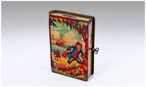 Treasure Island Tin Book Money Box, Complete With Key.