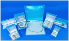 A Selection of Silver Jewellery, all boxed. Various items, all hallmarked 925, as new mint