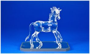 Swarovski Crystal Figure `Unicorn` Design. Designer Anton Hirzinger. Number 7550/600013/630119. 4.