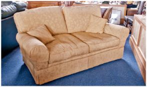 Classic Two Seater Laura Ashley Settee, with two back cushions, two seat cushions and scatter