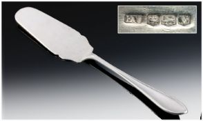 E Viners Silver Cake Slice, 10.25`` in length. Hallmark Sheffield 1938. 136.2grams.