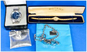 Dolce & Gabbana Fashion Ring And Bracelet, Both In Original Packaging. Together With A Rotary And