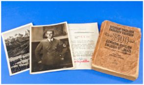 WW2 German Interest, Comprising A Photo Postcard Of Reich Minister Paul Joseph Goebbels, 1940