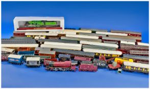 00 Gauge, Collection Of Loose Carriages & Rolling Stock. Approx 35 Pieces
