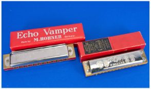 M Hohner Echo Vamper Medal Winner Harmonica original box. Plus M.Hohner echo medal winner harmonica,