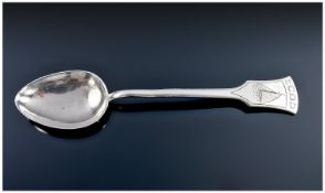 Henry George Murphy (1874-1939). A Silver Teaspoon decorated to the handle with an engraved schooner