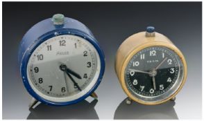 Revox & Ebosa Swiss Made Small Travelling Alarm Clocks, Both Complete In Original Boxes. A/F