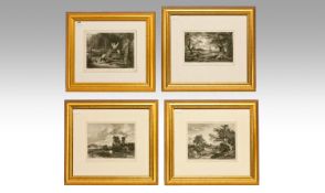 Victorian Set Of Four Steel Engraving Of Famous Paintings Of The Time. Engravrs of the 19th