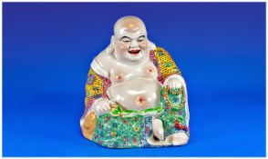 Oriental Style Pottery Buddha figure