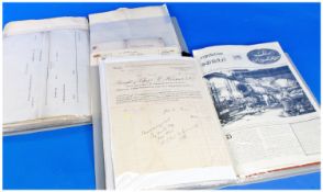 Two albums of early documentation indentures etc.